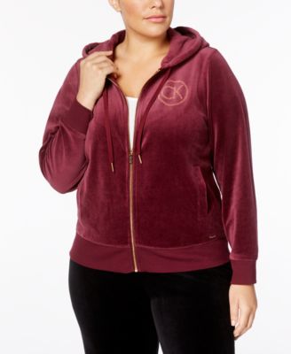 plus size velour jacket