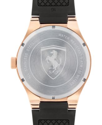 Ferrari LIMITED EDITION Men's Speciale Multi Black Silicone Strap Watch 44mm