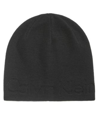 calvin klein logo beanie