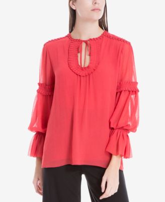 Max Studio London - Shirred Crepe Top