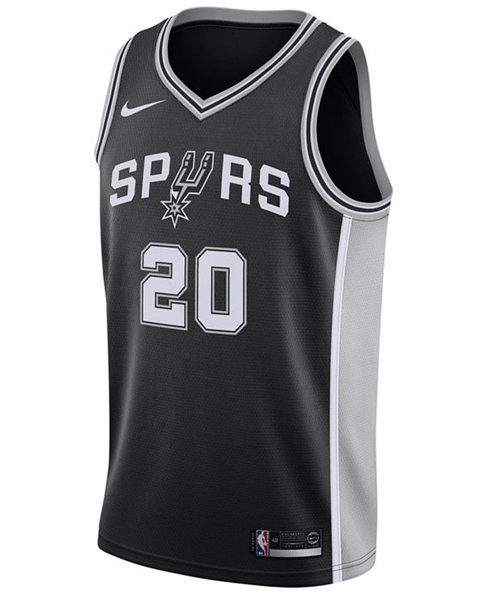 Nike Men's Manu Ginobili San Antonio Spurs Icon Swingman Jersey - Macy's