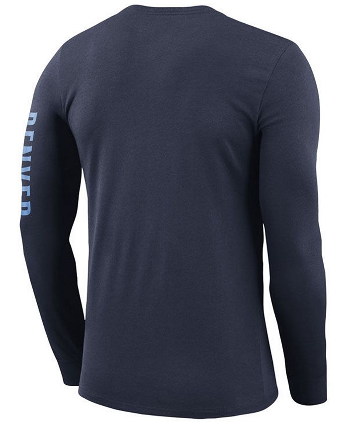 Nike Men's Denver Nuggets Dri-FIT Cotton Logo Long Sleeve T-Shirt - Macy's