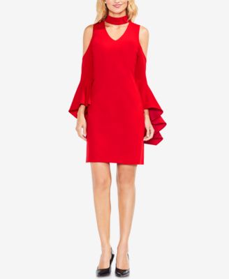 vince camuto cold shoulder dress