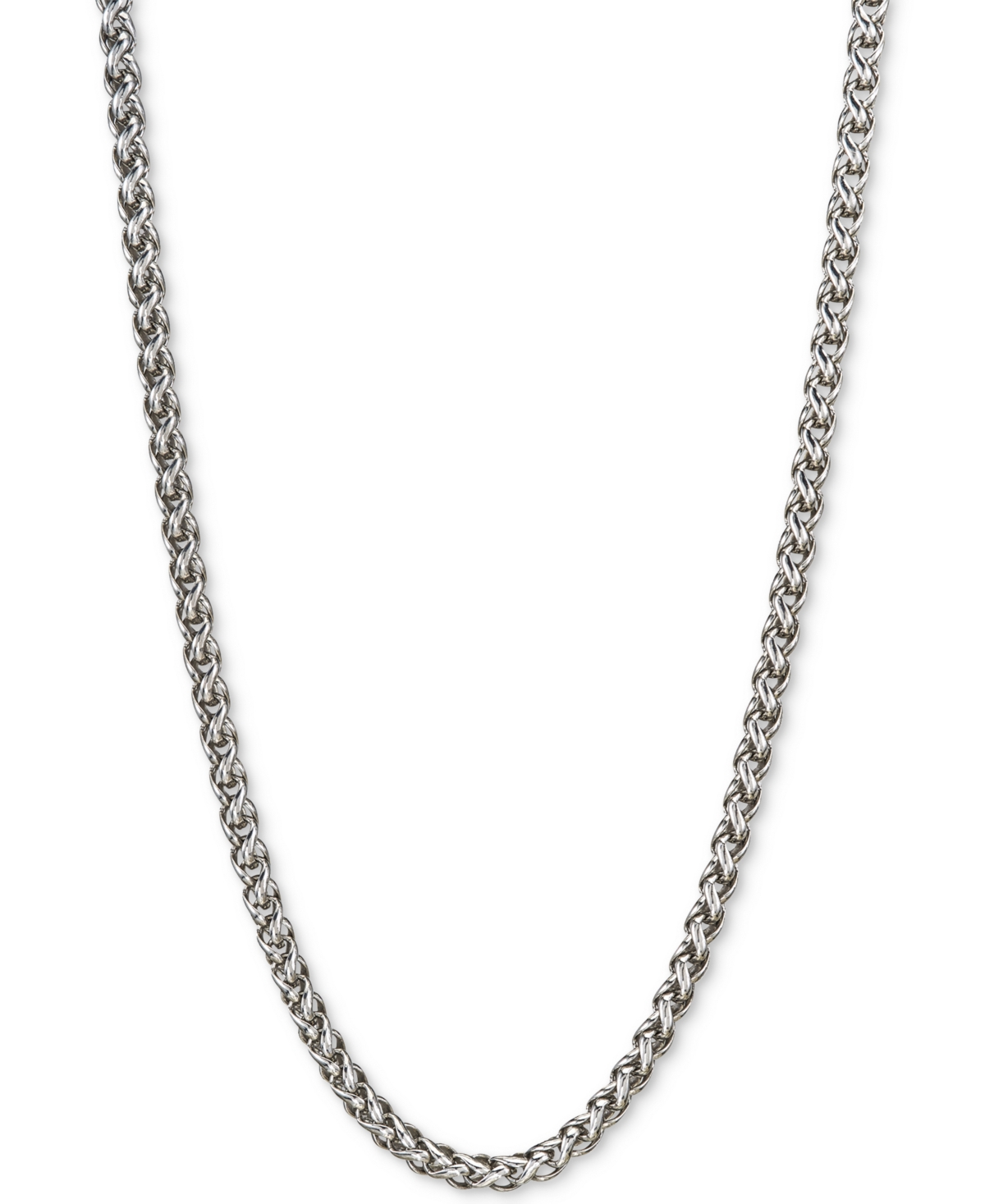 22" Wheat Chain Necklace in Sterling Silver, Created for Macy's - Silver