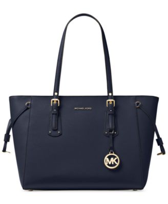 black and blue michael kors purse