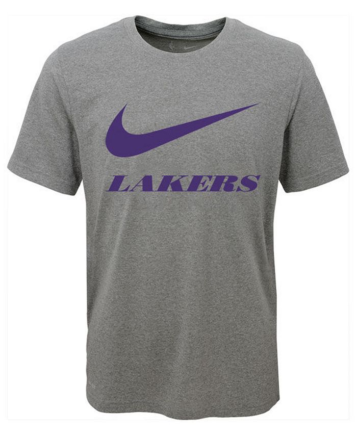 Nike Los Angeles Lakers Swoosh Team T-Shirt, Big Boys (8-20) - Macy's