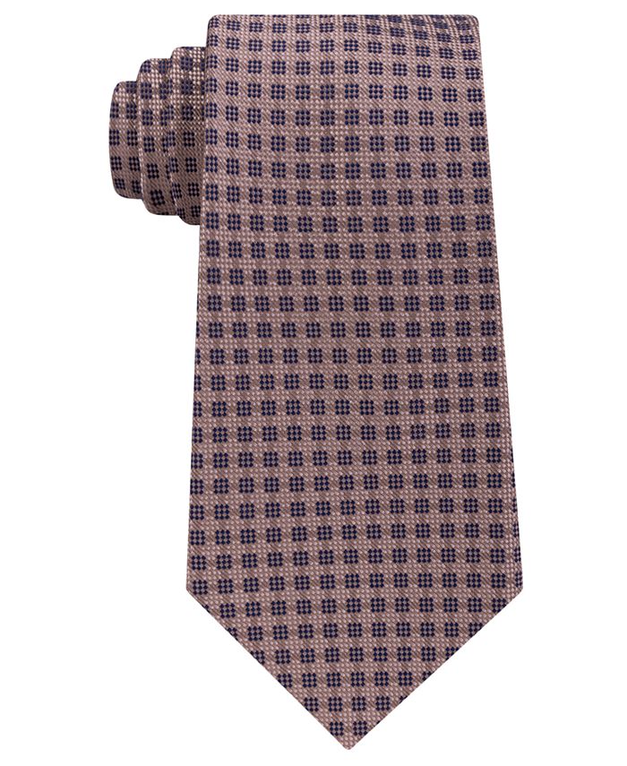 Michael Kors Men's Small Stitched Neat Silk Tie - Macy's