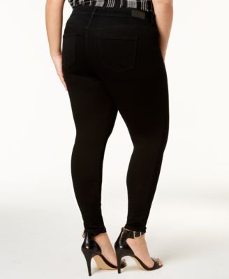 Trendy Plus Size Mid Rise Infinite Stretch Dawson Super-Skinny Jeans