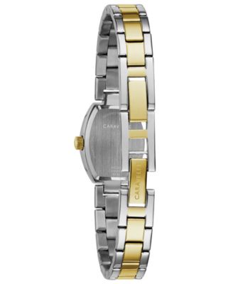 Women's Two-Tone Stainless Steel Bracelet Watch 18x24mm