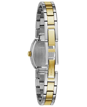 Caravelle - Women's Two-Tone Stainless Steel Bracelet Watch 18x24mm