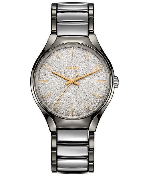 Rado Limited Edition Unisex Swiss Automatic True Blaze Stainless Steel High Tech Ceramic Bracelet Watch 40mm Limited Edition Reviews All Fine Jewelry Jewelry Watches Macy S