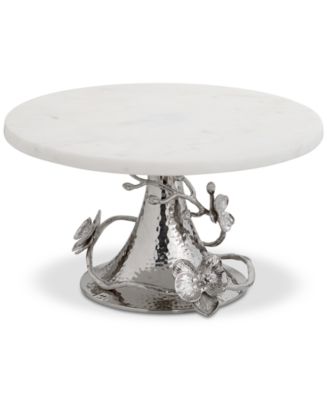 Michael Aram White Orchid Marble Cake Stand - Macy's