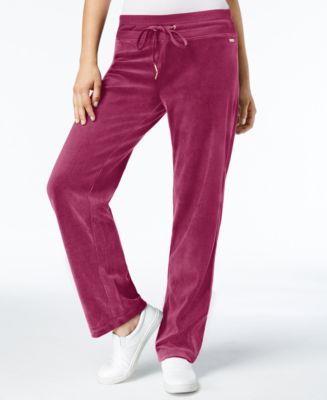 Calvin Klein Velour Jogger Pants, Created for Macy's - Macy's