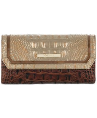 Brahmin Rose Gold-Tone Provence Soft Checkbook Wallet - Macy's