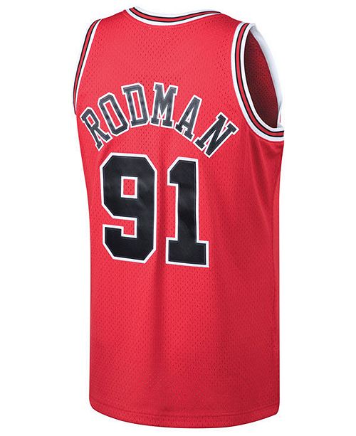 Mitchell Ness Men S Dennis Rodman Chicago Bulls Hardwood