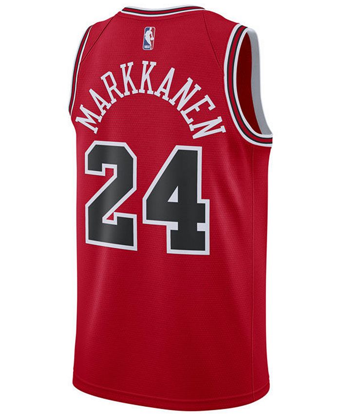Nike Men's Lauri Markkanen Chicago Bulls City Swingman Jersey 2018