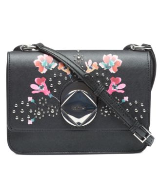 calvin klein floral crossbody bag