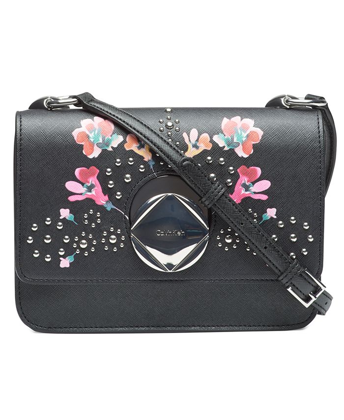 Calvin Klein Floral Studded Small Crossbody Macy s