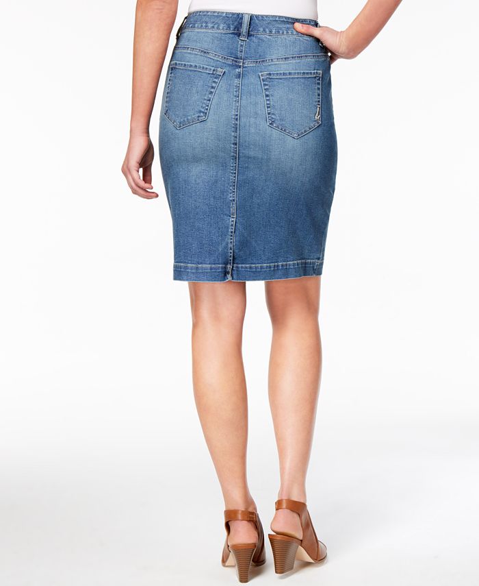 Style & Co Petite 5Pocket Denim Skirt, Created for Macy's Macy's