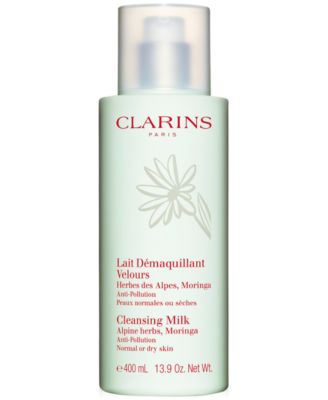 Clarins - Luxury Size Cleansing Milk with Alpine Herbs for Normal to Dry Skin, 13.9 oz