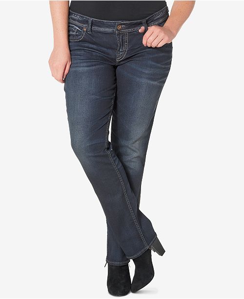 Silver Jeans Co. Trendy Plus Size Suki Slim Bootcut Jeans Jeans