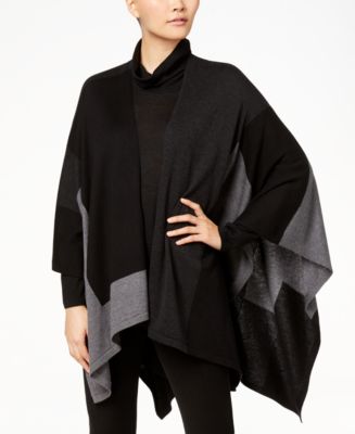 Eileen Fisher Tencel® Colorblocked Serape - Macy's