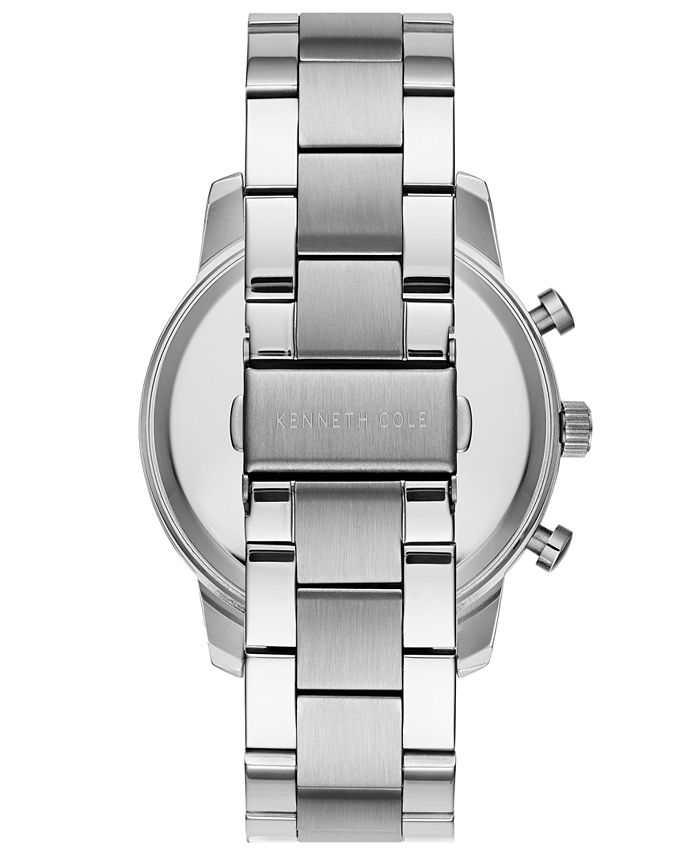 Kenneth Cole New York Men's Chronograph Stainless Steel Bracelet Watch ...