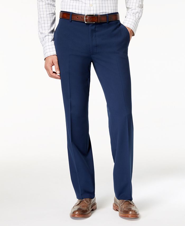 Tommy Hilfiger Men's Slim-Fit Stretch Performance Blue Solid Suit ...