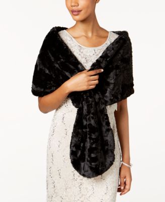 faux fur shawl macys