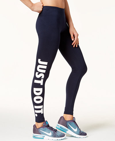 Nike Leg-A-See Just Do It Dri-FIT Leggings - Pants - Women - Macy's