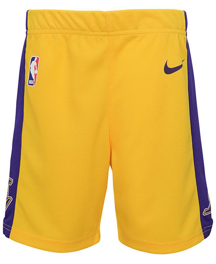 Nike Los Angeles Lakers Icon Replica Shorts, Toddler Boys - Macy's