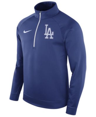 Nike Men's Los Angeles Dodgers Therma Half-Zip Pullover - Macy's