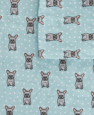 Novelty Printed Cotton Flannel 4-Pc. Sheet Set, California King