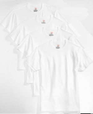 Hanes Men's 4-Pk Platinum Stretch T-Shirts