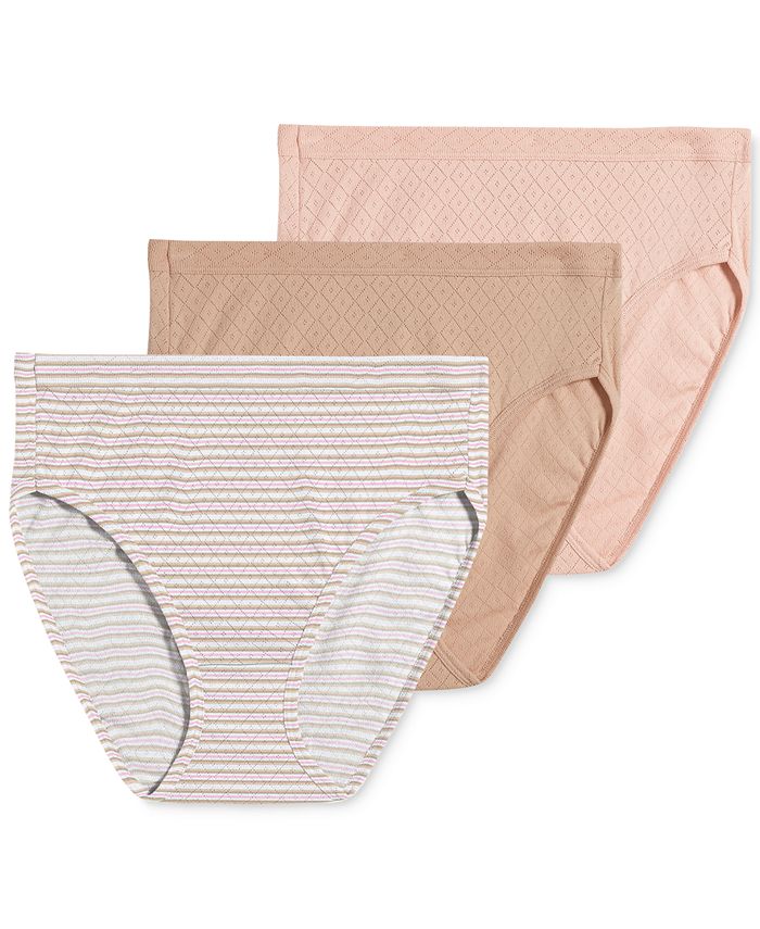 Jockey Elance Cotton French Cut Underwear 3Pk 1541, Extended Sizes