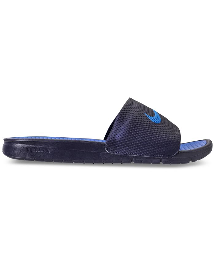 nike men's benassi solarsoft slide 2 sandals from finish line