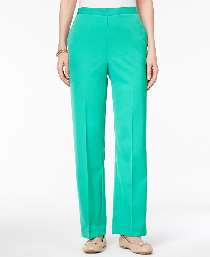Alfred Dunner Montego Bay Petite Pull-On Pants - Macy's