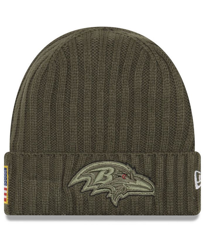 New Era Baltimore Ravens Salute To Service Cuff Knit Hat Macy s
