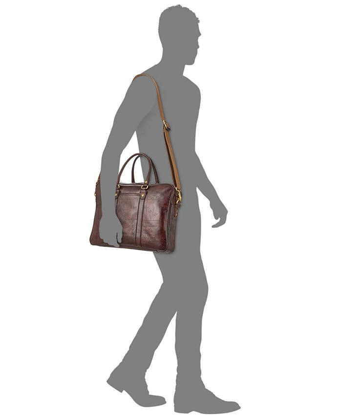 Patricia Nash Men's Leather Vintage Italian Slim Briefcase Macy's