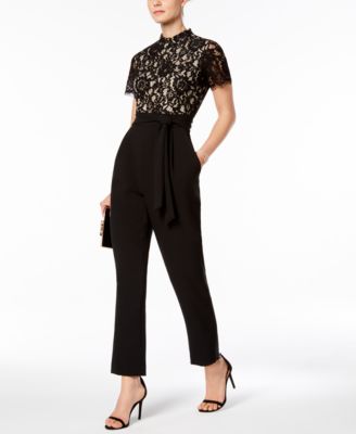 champagne lurex kick flare jumpsuit