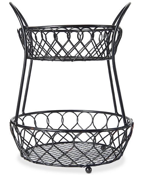 Mikasa Gourmet Basics By Loop Lattice 2 Tier Basket Reviews Cleaning Organization Home Macy S