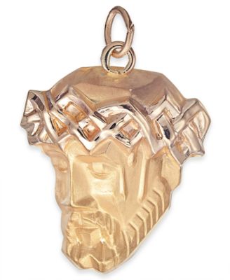 Macy's - Christ Head Pendant in 14k Gold