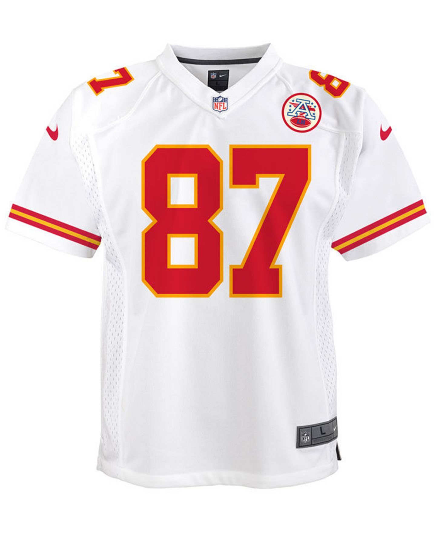Детское джерси Nike Travis Kelce Kansas City Chiefs Game, 8-20 лет, цвет: Красный — фото 3