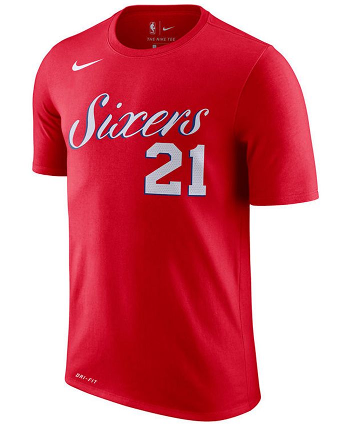 Nike Men's Joel Embiid Philadelphia 76ers Name & Number Player T-Shirt ...
