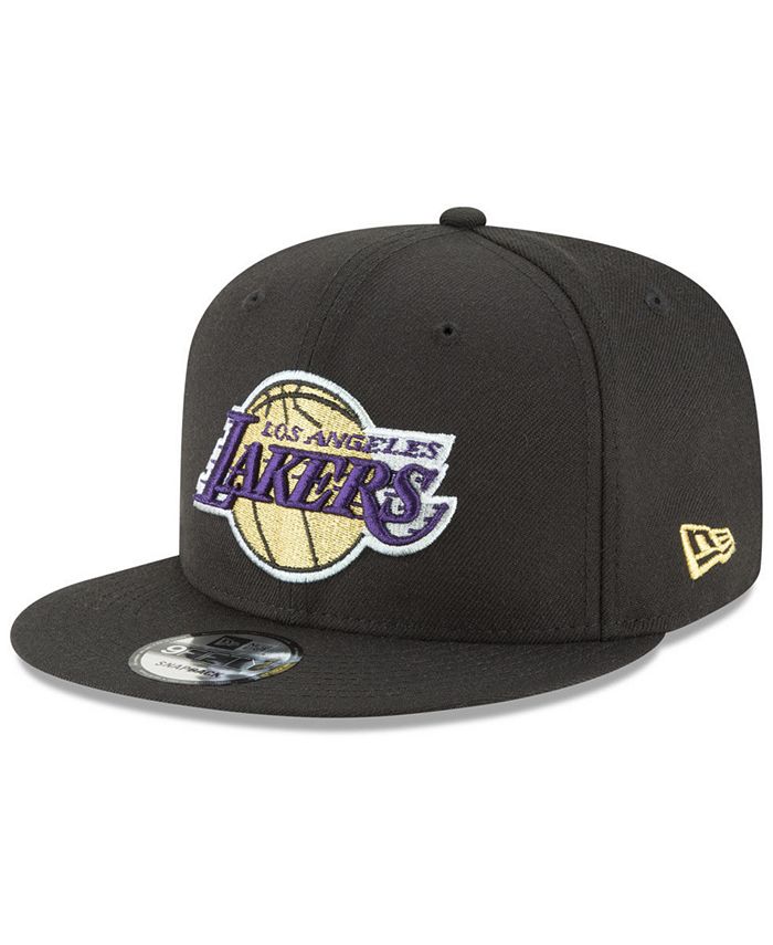 New Era Los Angeles Lakers Team Metallic 9FIFTY Snapback Cap - Macy's