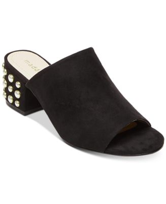 Madden Girl Lorna-P Block-Heel Slides Macy's