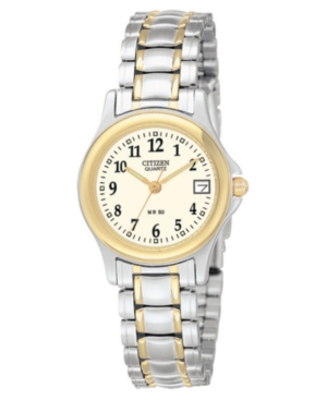 UPC 013205077432 product image for Citizen Women's Two Tone Stainless Steel Bracelet Watch 24mm EU1974-57A | upcitemdb.com