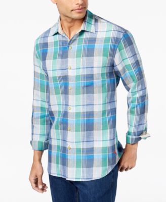 Tommy Bahama - Men's Vero Beach Madras Plaid Linen Shirt