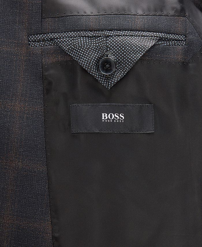 Hugo Boss BOSS Men's Slim-Fit Windowpane Suit & Reviews - Suits ...