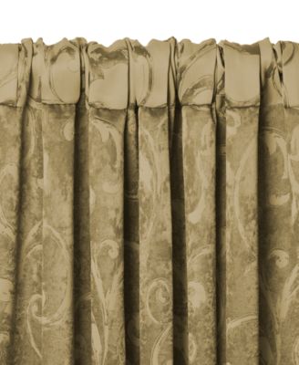 Mia Jacquard Scroll Blackout Window Curtain